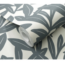 Behangrol met bladerpatroon