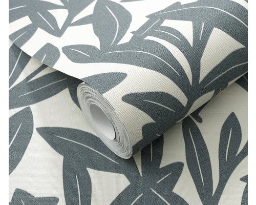 Behangrol met bladerpatroon