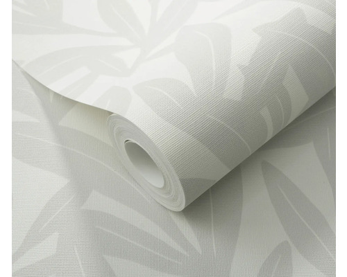 Rol behang met bladerpatroon