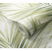 Behangrol met bladerdesign