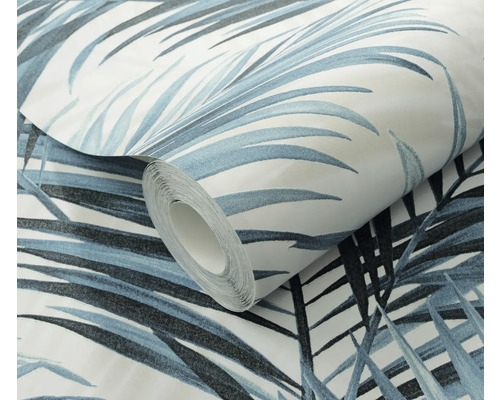 Rol behang met bladerpatroon