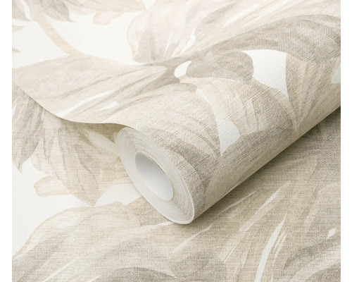 Rol behang met bladerenpatroon