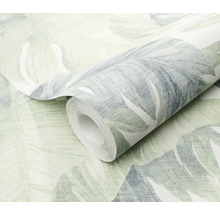 Rol behang met bladerenpatroon