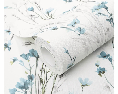 Behangrol met bloemenmotief