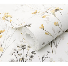 Behangrol met bloemmotief