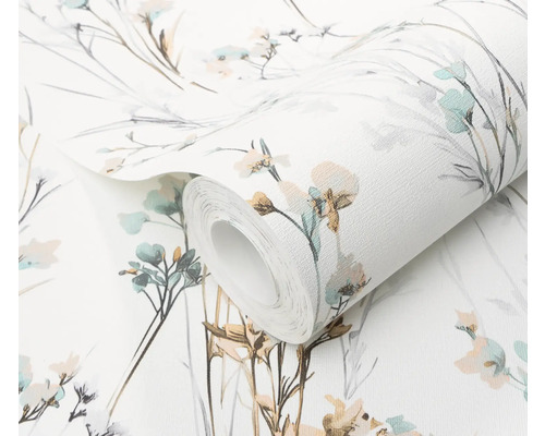 Rol behang met bloemmotief