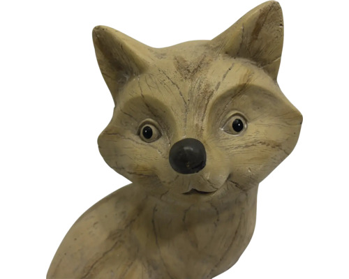 Decoratief vosfiguur van polyresin