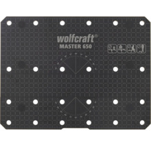 Wolfcraft Master 650 werkbankblad met hoekweergave en raster