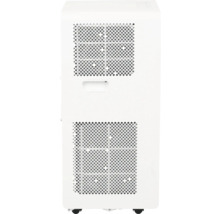 Wit mobiel klimaatregelingsapparaat met ventilatieroosters en handgreep