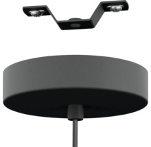 Plafondlampmontage met beugel en plafondkap