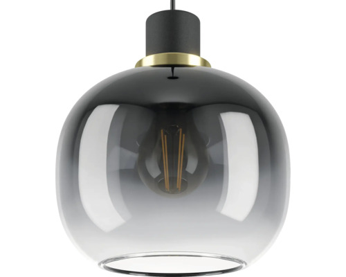 Hanglamp met glazen lampenkap