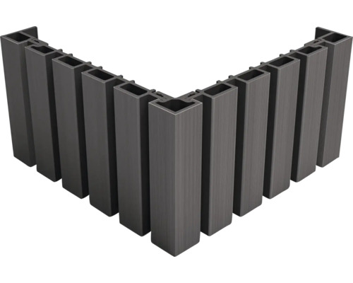 Kunststof composiet profielen in een hoek geplaatst