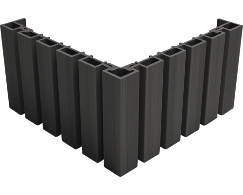 Hoekoverzicht van kunststof gevelbekledingsprofielen