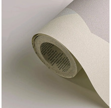 Een rol gestructureerd behang met een geometrisch patroon.