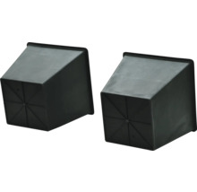 Twee vierkante plantenbakken van kunststof