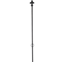 Metalen paal met decor