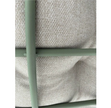 Detailopname van een tuinmeubel met textielbekleding