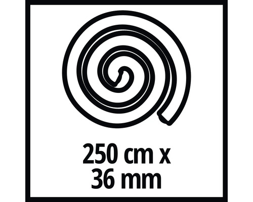 Symbool voor een afdichtband 250 cm x 36 mm
