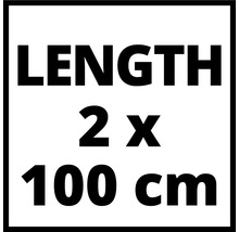 Lengte 2 x 100 cm