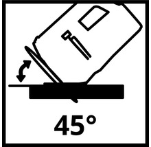 Symbool voor 45 graden hellingshoek