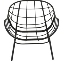 Metalen stoel met rasterstructuur