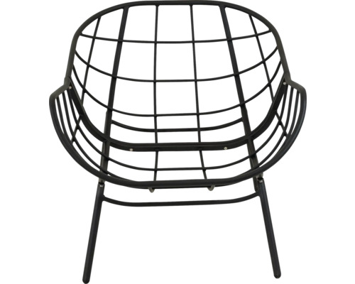 Metalen stoel met rasterstructuur