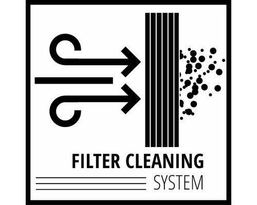 Filterreinigingssysteem symbool