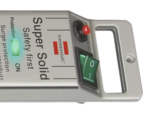 Brennstuhl Super Solid stekkerdoos met overspanningsbeveiliging en schakelaar