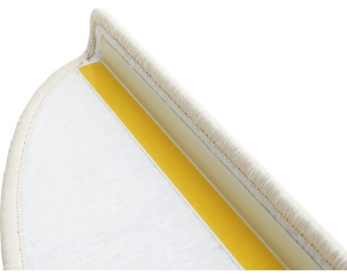 Detailopname van een trapmat met plakstrip