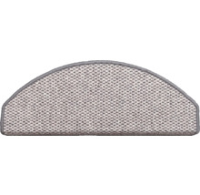 Halfronde trapmat van textiel