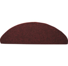 Halfronde trapmat van textiel