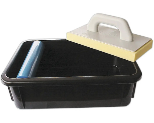 Tegelwas-set met sponsbord en reinigingswals