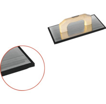 Pleisterspaan met houten handvat en zwarte rubberen bekleding