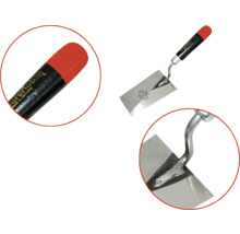 Metselwerk troffel met metalen blad en houten handvat