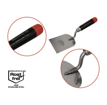 Metselspaan met stalen blad en kunststof handvat