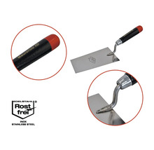 Metselwerk troffel met houten handvat en stalen blad