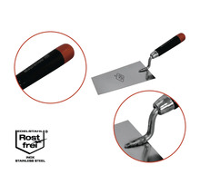 Maurerlob plamuurmes met roestvrijstalen blad en kunststof handgreep