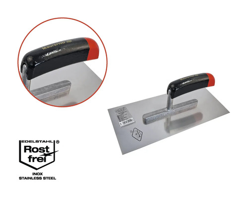 Metalen troffel met kunststof handvat