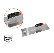 Roestvrijstalen gladde spaan met handvat