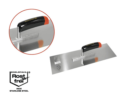 Roestvrijstalen gladde spaan met handvat