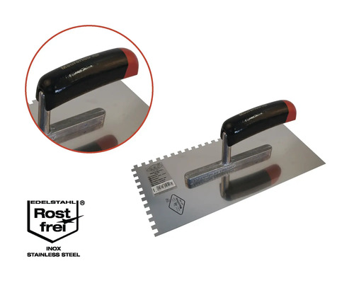 Roestvrijstalen lijmkam met handgreep