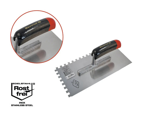 Roestvrijstalen lijmkam met handgreep