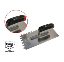 Roestvrijstalen lijmkam met zwart handvat