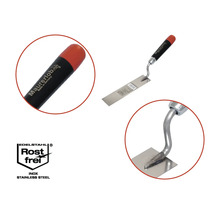Metselwerk troffel met roestvrijstalen blad en ergonomische handgreep