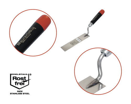 Metselwerk troffel met roestvrijstalen blad en ergonomische handgreep