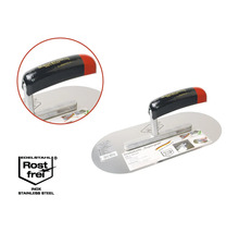 Gladde spaan van roestvrij staal met kunststof handgreep en roestvrij keurmerk