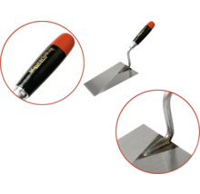 Maurerlob hoekspatel met stalen blad en kunststof handvat