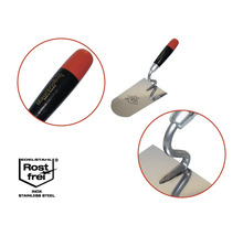 Metselspaan met houten handvat en roestvrijstalen blad