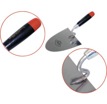 Metselwerk troffel met stalen blad en handvat