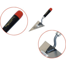 Driehoekige troffel met handvat